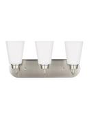 Visual Comfort & Co. Generation Lighting Brushed Nickel 9.3W 3-Light Medium E-26 LED Vanity Fixture 