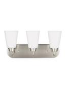 9.3W 3-Light Medium E-26 LED Vanity Fixture in Brushed Nickel