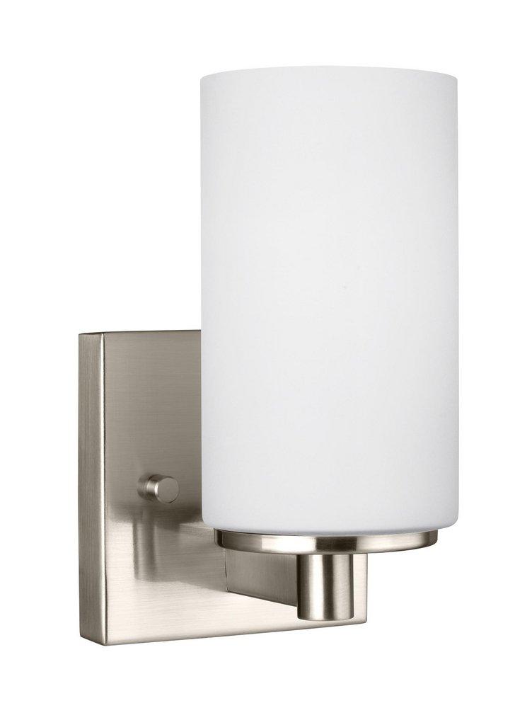 Visual Comfort & Co. Generation Lighting Brushed Nickel 9.5W 1-Light Medium E-26 LED Vanity Fixture 
