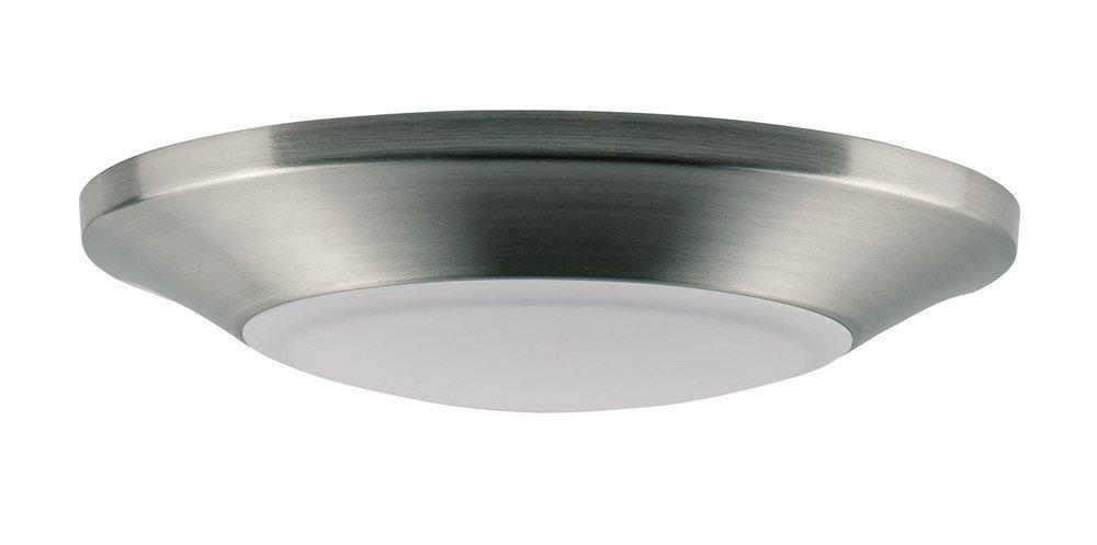 Maxim Lighting&reg; Satin Nickel 15W 1-Light LED Flushmount Ceiling Fixture 