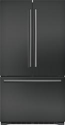 35-3/4 in. 14.7 cu. ft. Counter Depth French Door Bottom Mount Freezer Refrigerator in Black Stainless Steel