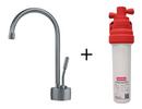 Franke Satin Nickel 0.5 gpm 1 Hole Deck Mount Cold Water Dispenser with Single Lever Handle