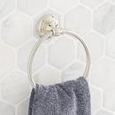 Round Closed Towel Ring in Polished Nickel
