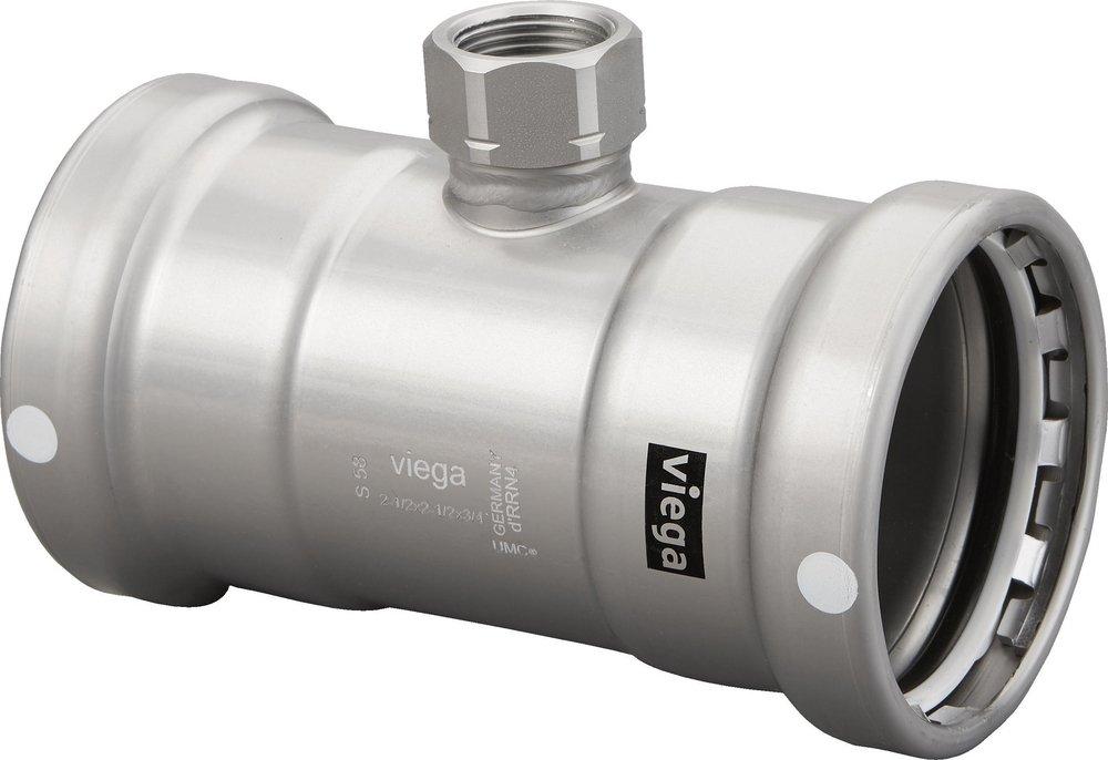 Viega Press Reducing Carbon Steel Tee 