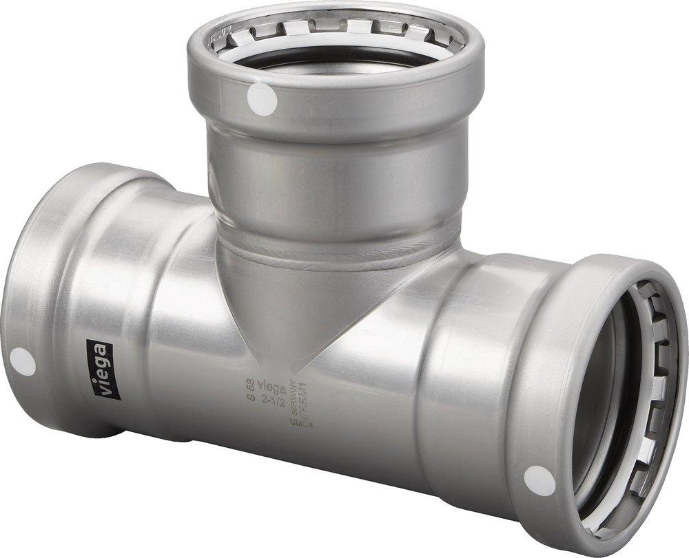 Viega Press 200 psi Reducing Carbon Steel Tee 