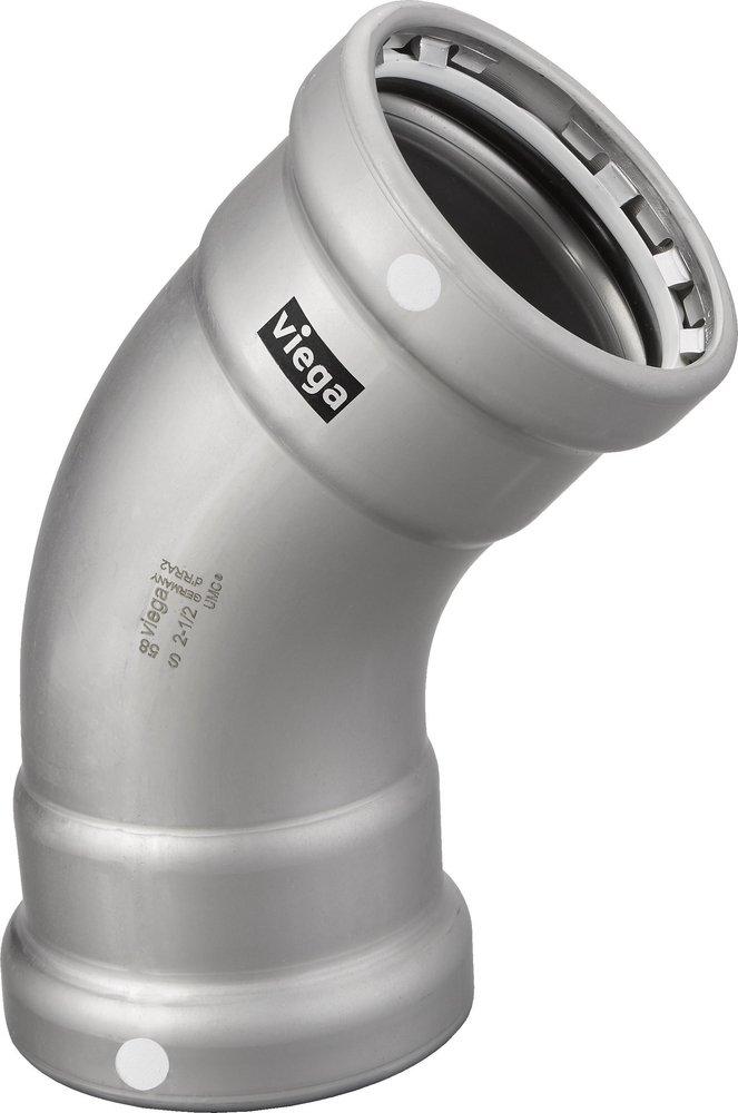 Viega Press Straight Carbon Steel 45 Degree Elbow 