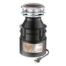 Westcraft Black Continuous Feed Garbage Disposal with Power Cord 