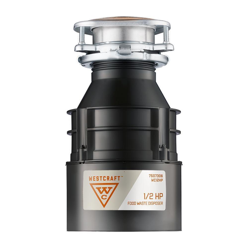 Westcraft Black Continuous Feed Garbage Disposal 