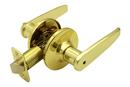 Straight Privacy Lever in Polished Brass