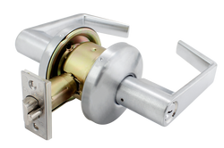 2-1/4 in. Commercial Storeroom Lever in Satin Chrome