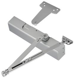 Adjustable Size 1-4 Heavy-Duty Commercial Door Closer in Aluminum