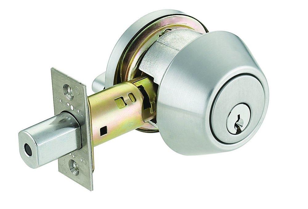 Westcraft Satin Chrome Commercial Single Cylinder Deadbolt 