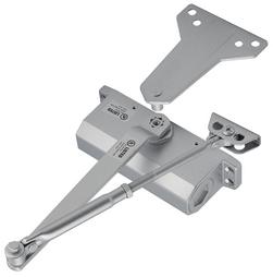 Size 2 Light Commercial Door Closer in Aluminum