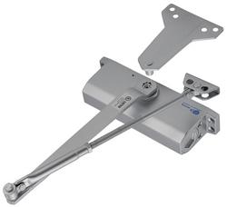Size 3 Light Commercial Door Closer in Aluminum