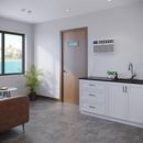 Westcraft Satin Chrome 2-5/8 in. Commercial Entry Lever 