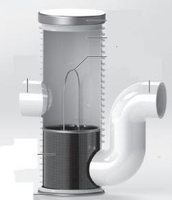 12 x 36 in. Fiberglass and Plastic Catch Basin