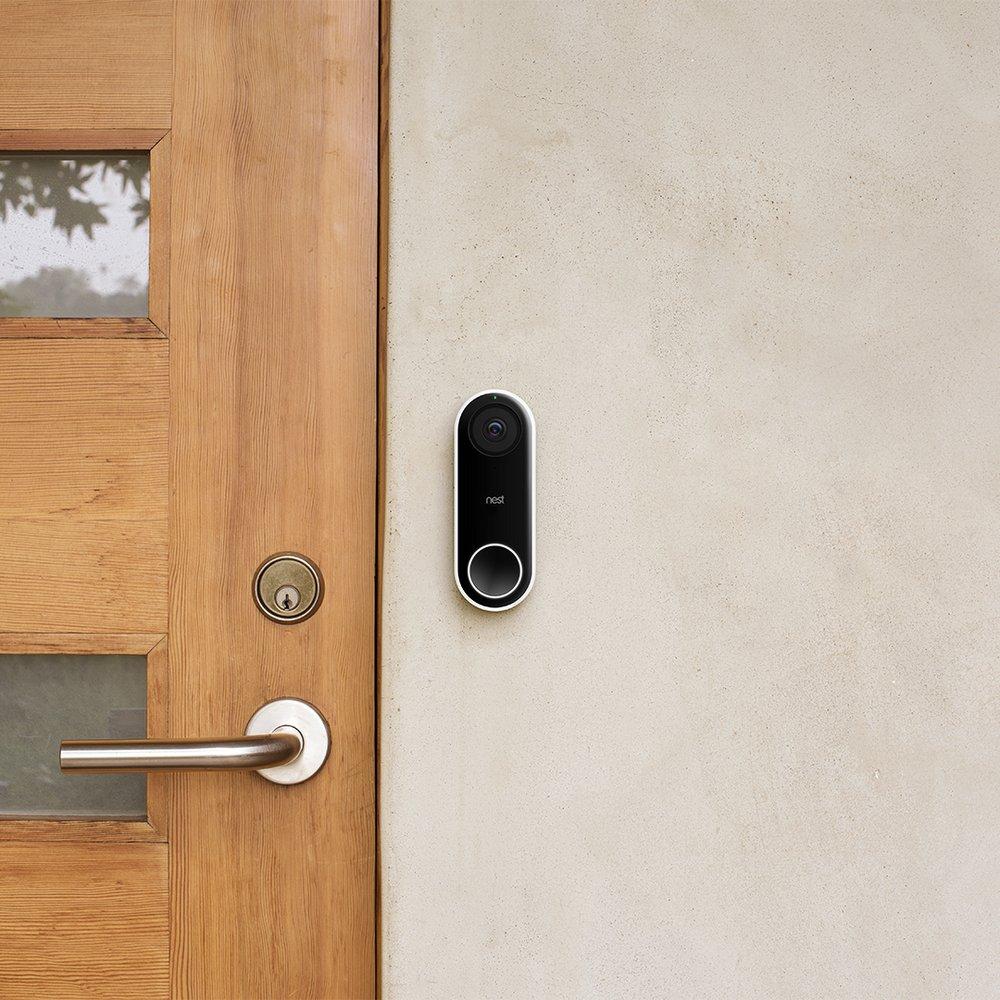 Google Black 4-3/5 in. Video Doorbell 