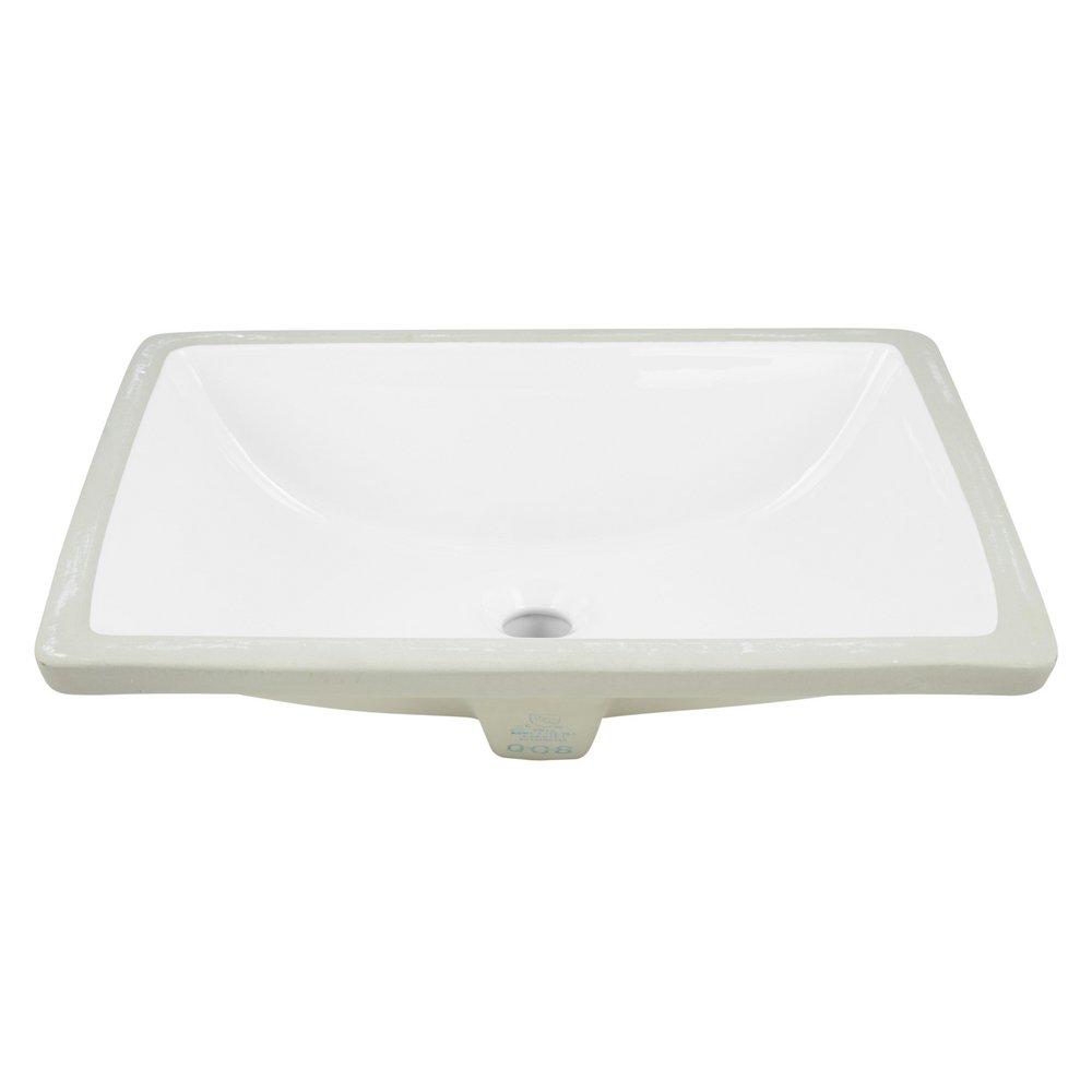 Signature Hardware White 20 x 15 in. Rectangular Undermount Basin 