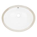 Signature Hardware White 18 in. Oval Undermount Basin 