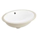 Signature Hardware White 18 in. Oval Undermount Basin 
