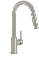PROFLO® Brushed Nickel Single Handle Pull Down Kitchen Faucet with Two-Function Spray 