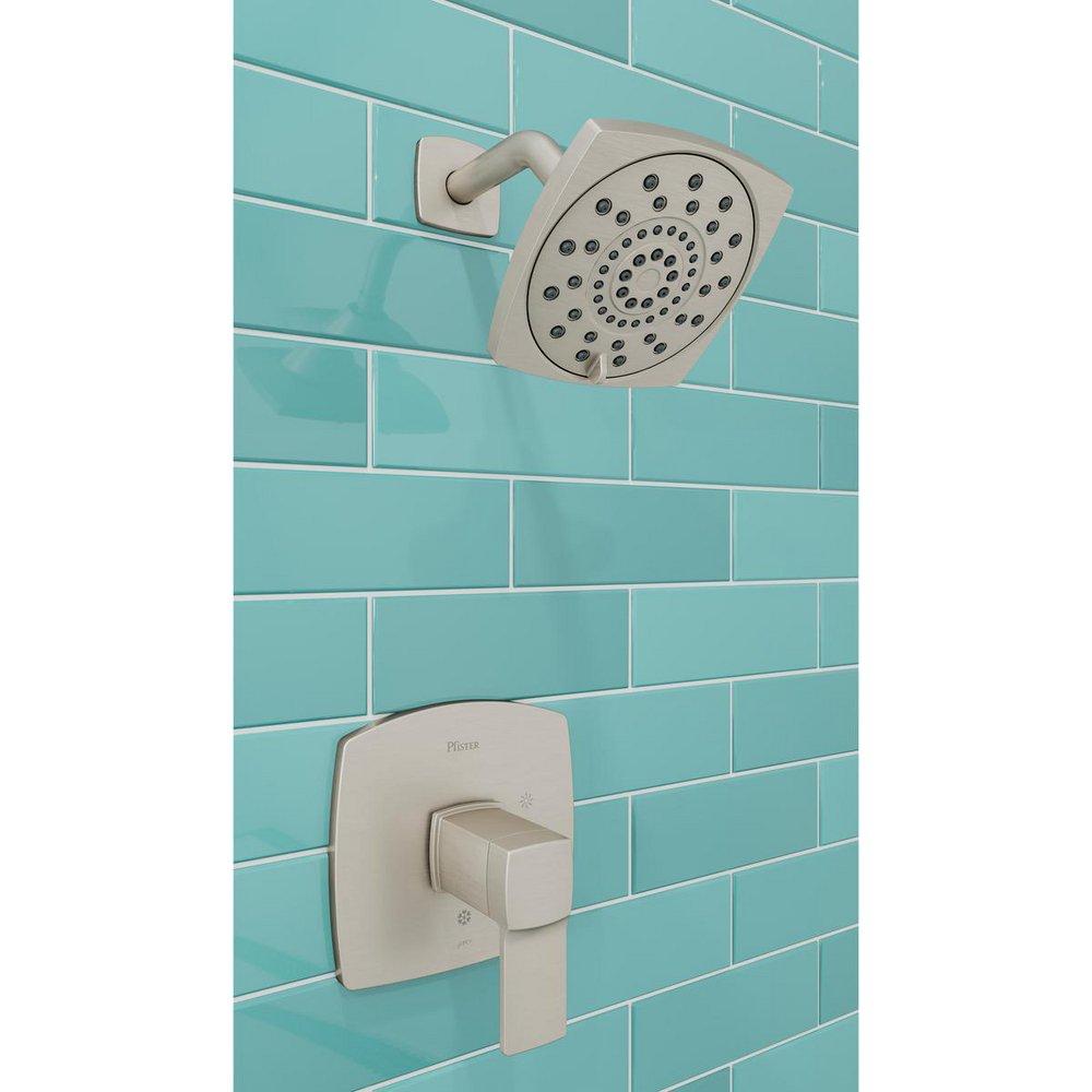 Pfister Brushed Nickel 1.8 gpm 3-Function Shower Trim Only Kit with Single Lever Handle 