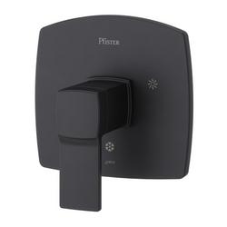 Single Handle Pressure Balancing Valve Trim in Matte Black