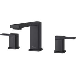 Two Handle Roman Tub Faucet in Matte Black (Trim Only)