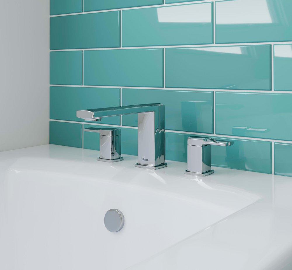 Pfister Polished Chrome Two Handle Roman Tub Faucet Trim Only 