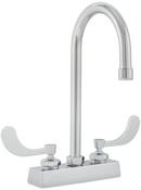 Two Wristblade Handle Bar Faucet in Chrome