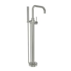 Single Handle Lever Floor Mount Filler in Polished Nickel - Natural