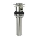 Brasstech Polished Nickel LAVATORY PUSH POP-UP DRAIN ASSEMBLY WITH OVERFLOW 