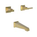 Two Handle Wall Mount Filler in Satin Gold - PVD Trim Only