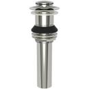 1-5/8 in. or 1-3/4 in. Brass Push Pop-Up Lavatory Drain Without Overflow in Polished Nickel - Natural 