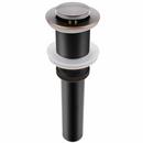 Push Pop-Up Lavatory Drain Assembly (Less Overflow Holes) in Oil Rubbed Bronze