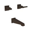 Two Handle Wall Mount Filler in Weathered Copper - Living Trim Only
