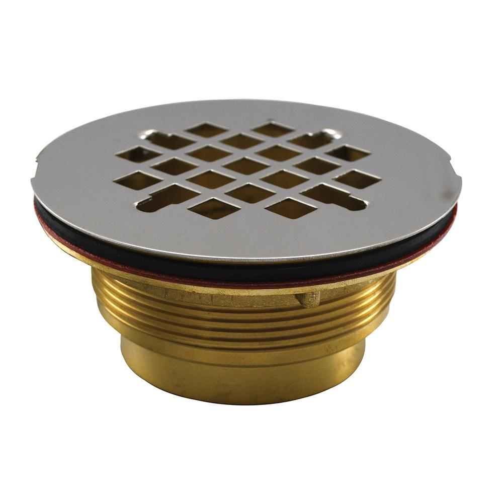 Jones Stephens 2 in. Threaded Bronze/Brass Shower Drain 