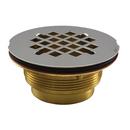 Jones Stephens 2 in. Threaded Bronze/Brass Shower Drain 