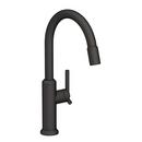 Newport Brass Flat Black Single Handle Pull Down Kitchen Faucet 