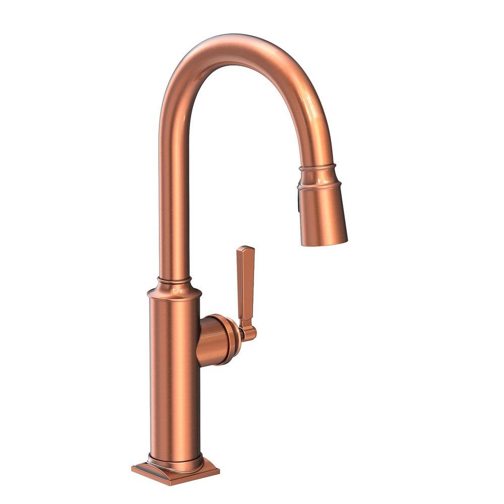 Newport Brass Antique Copper Pull Down Kitchen Faucet 