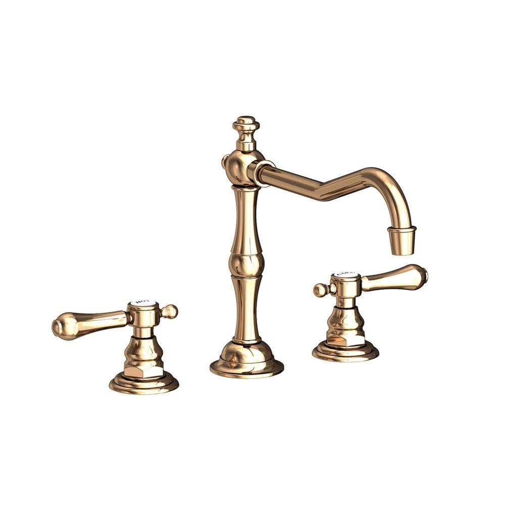 Newport Brass French Gold - PVD Two Handle Widespread Kitchen Faucet 