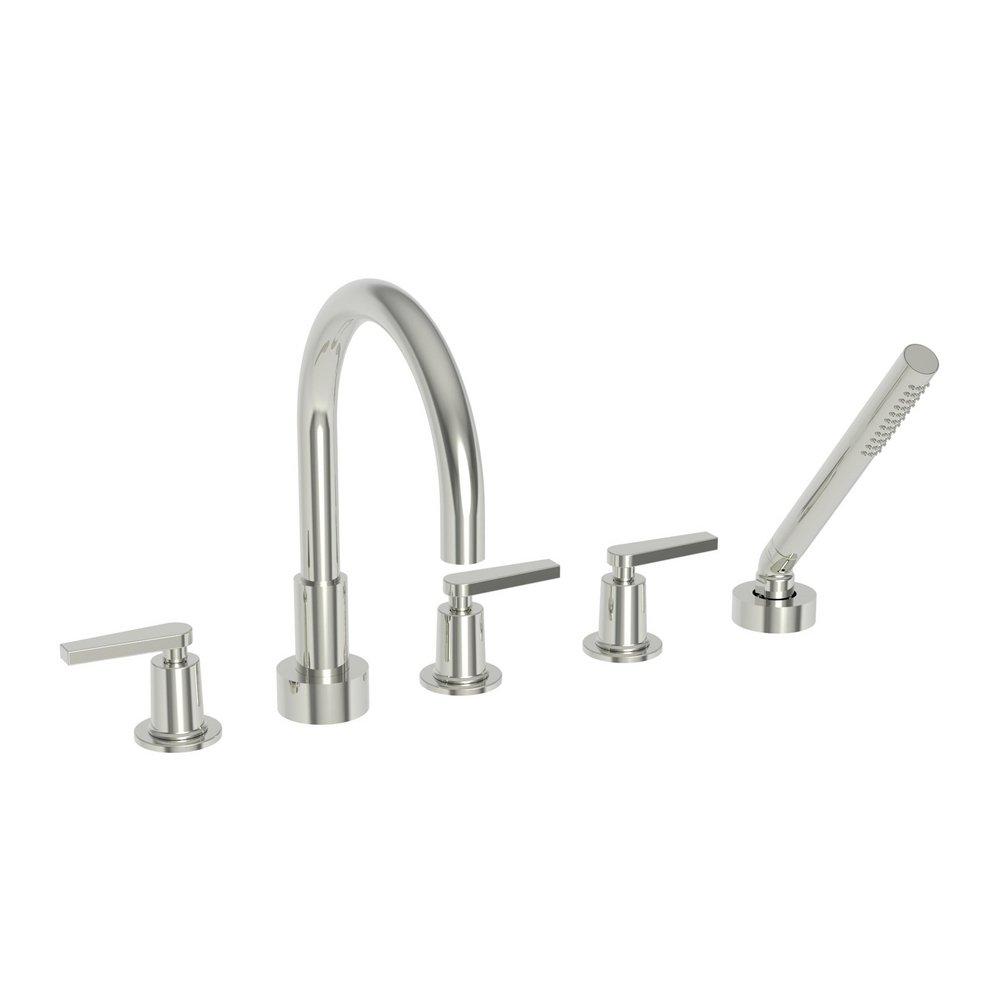 Newport Brass Polished Nickel - Natural Three Handle Roman Tub Faucet Trim Only 