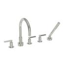 Newport Brass Polished Nickel - Natural Three Handle Roman Tub Faucet Trim Only 