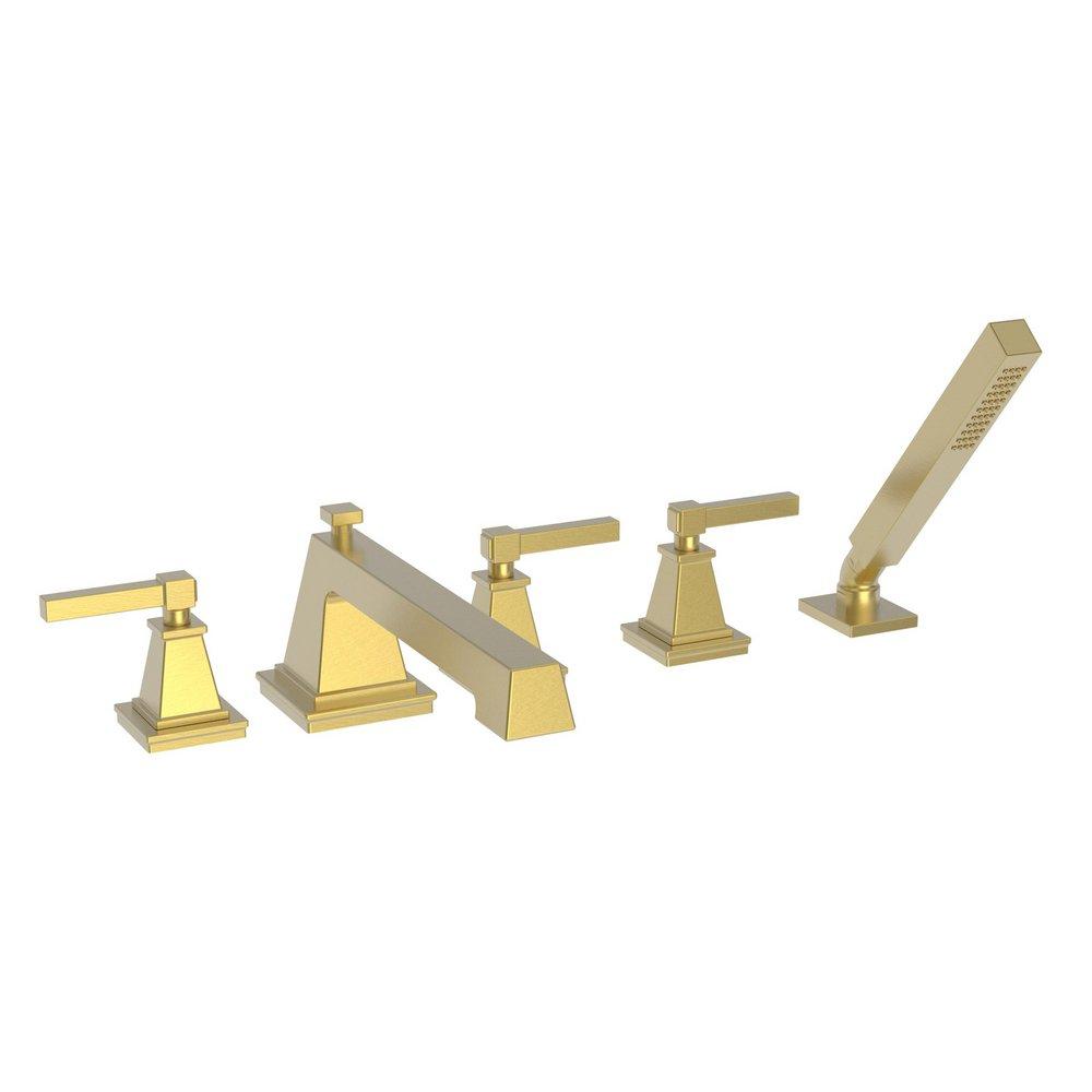 Newport Brass Satin Bronze - PVD Three Handle Roman Tub Faucet 