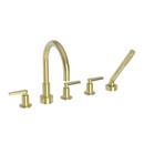 Newport Brass Satin Brass - PVD Three Handle Roman Tub Faucet Trim Only 