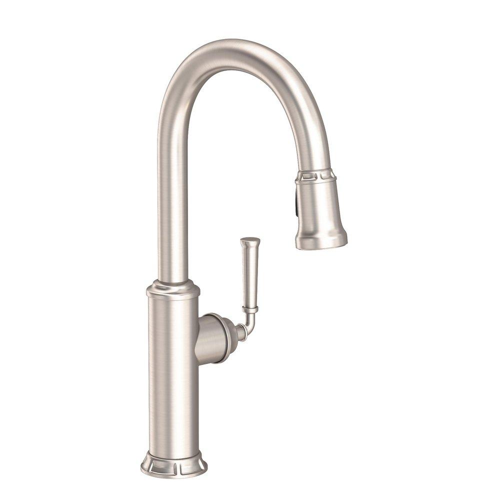 Newport Brass Satin Nickel - PVD Single Handle Pull Down Kitchen Faucet 