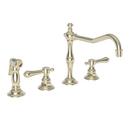 Newport Brass French Gold - PVD Two Handle Pull Out Kitchen Faucet 