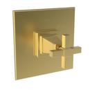 Newport Brass Satin Bronze BALANCED PRESSURE SHOWER TRIM PLATE WITH HANDLE. LESS SHOWERHEAD ARM AND FLANGE. 