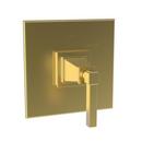 Newport Brass Satin Bronze BALANCED PRESSURE SHOWER TRIM PLATE WITH HANDLE. LESS SHOWERHEAD ARM AND FLANGE. 