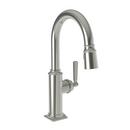 Newport Brass Polished Nickel - Natural Single Handle Lever Bar Faucet 